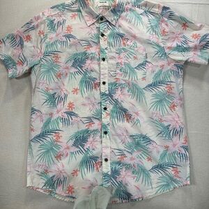 Hurley Tropical Floral Button Down Shirt